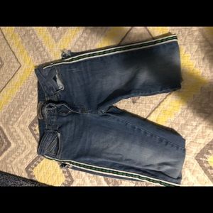 Zara Women’s Skinny Jeans with Green Stripe